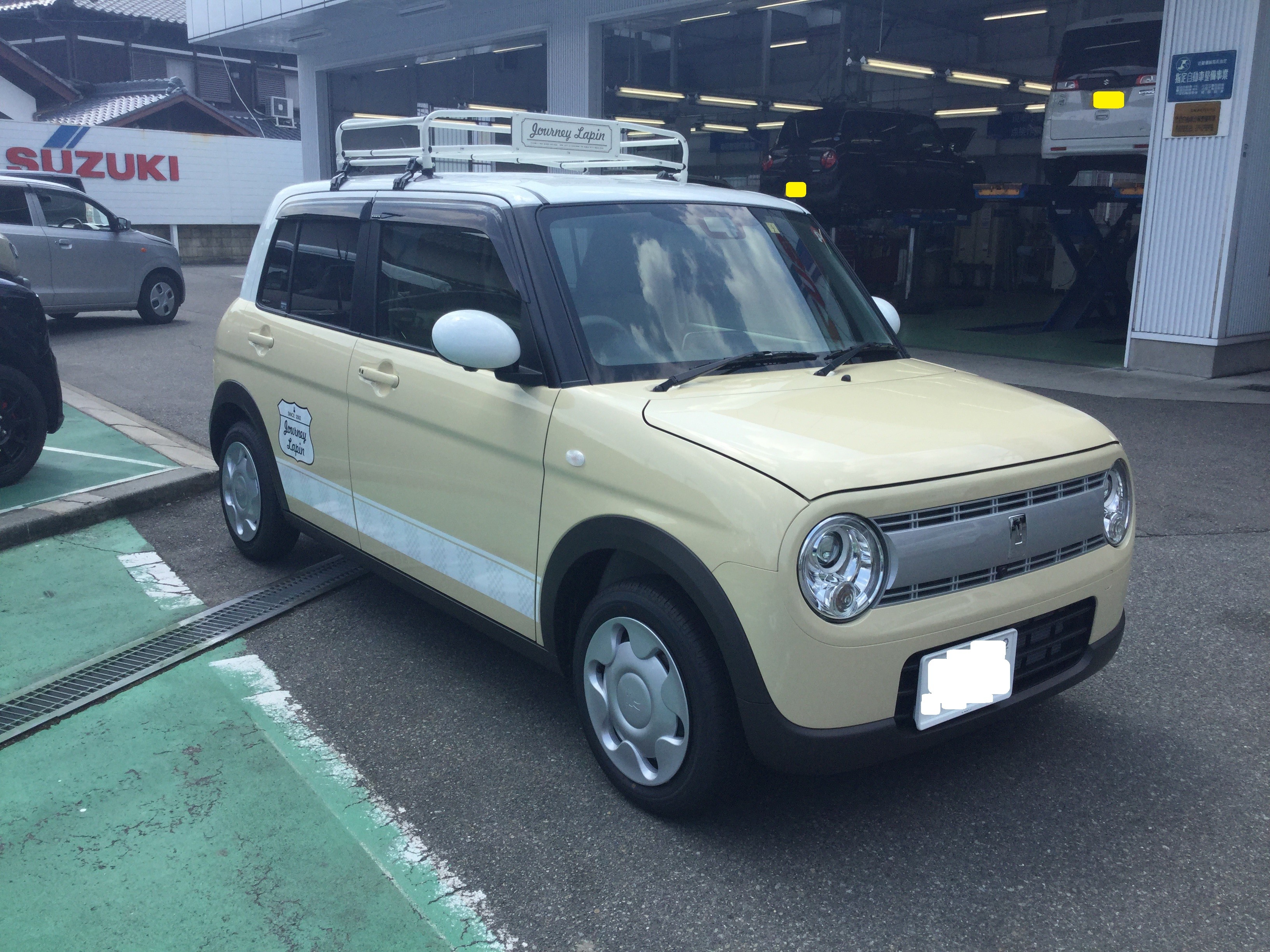 ルーフラックが可愛い！ Ｉ 様新型ラパンご納車 写真３枚あります